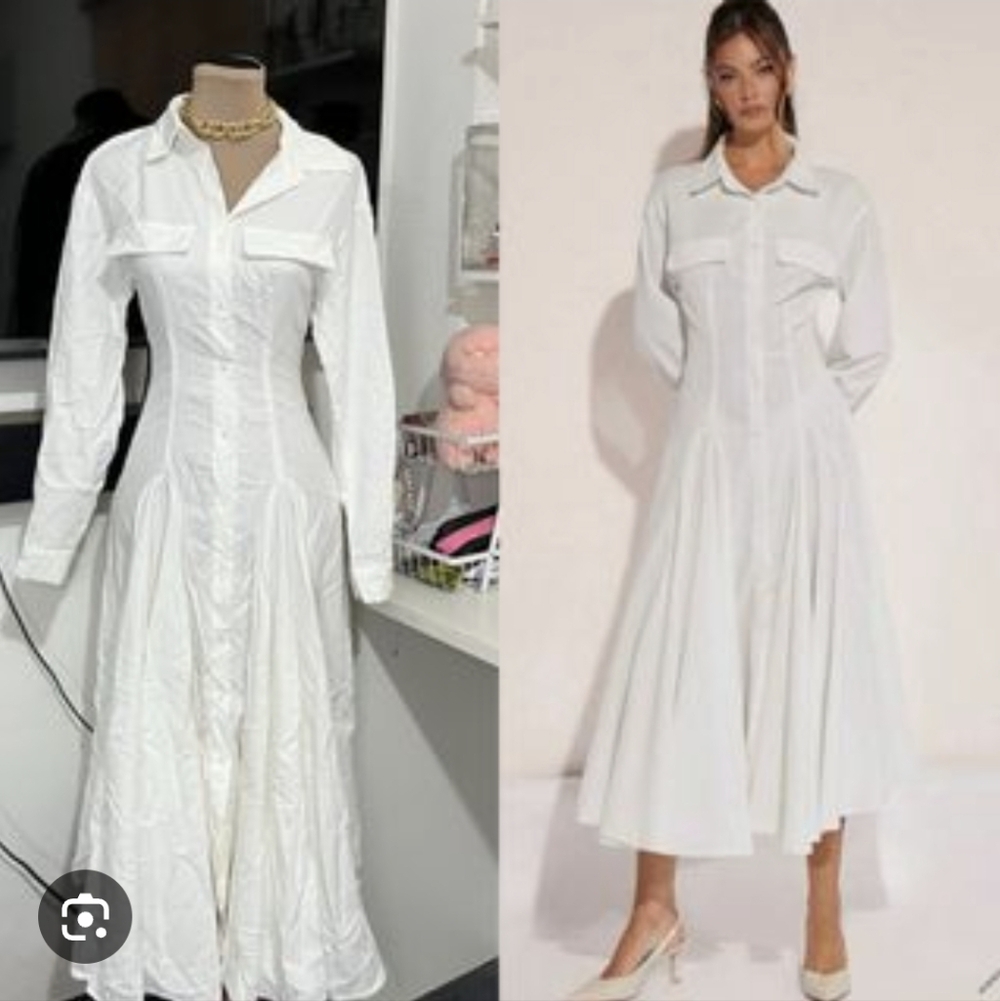 Chic White Maxi Dress - Picture 6 of 6